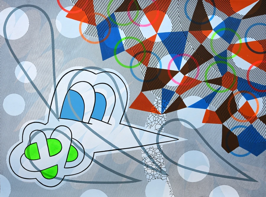 Too Close To the Other Side, 2023 — Acrylic on Arches paper