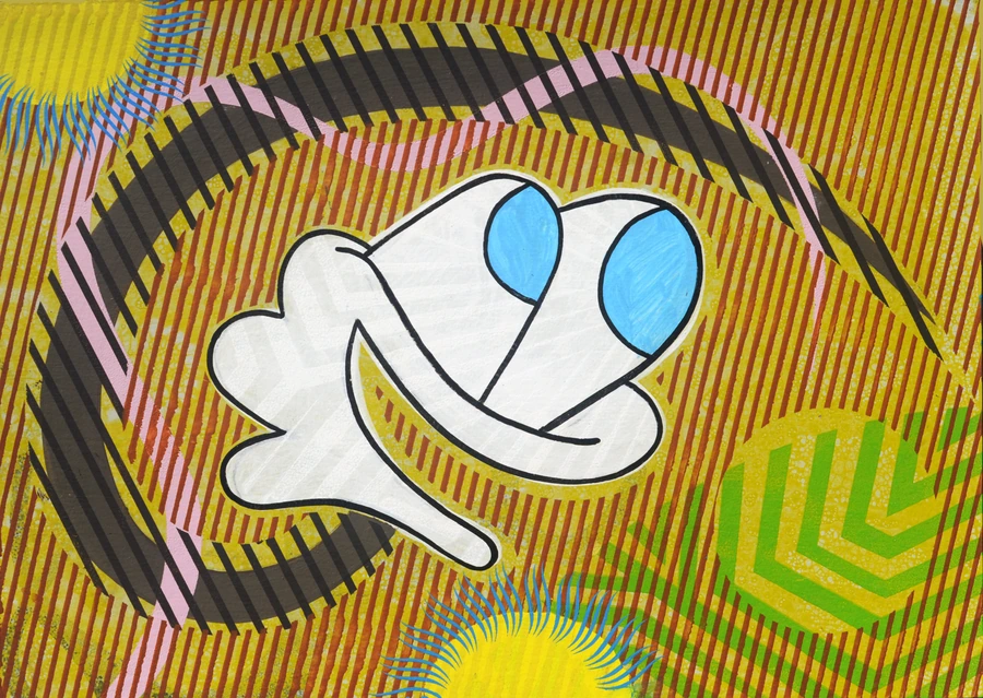 Speak! What's Up?, 2021 — Acrylic on Arches paper