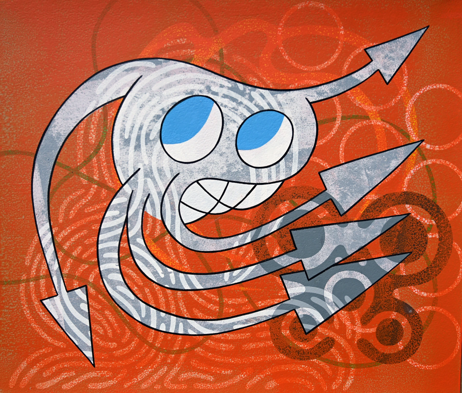 Lost in the Plan, 2025 — Acrylic on 650 gsm Arches paper