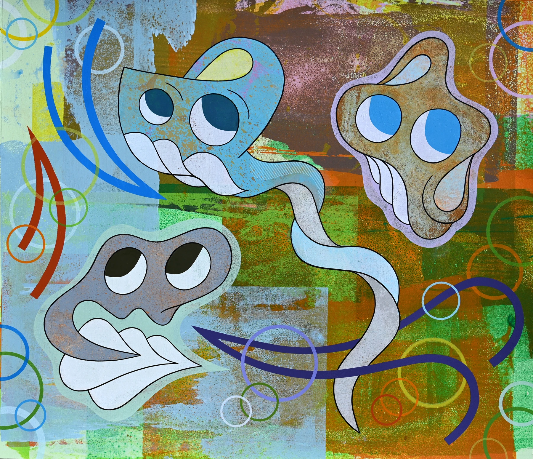 Not in Our world, Never in Mine, 2025 — Acrylic on 650 gsm Arches paper