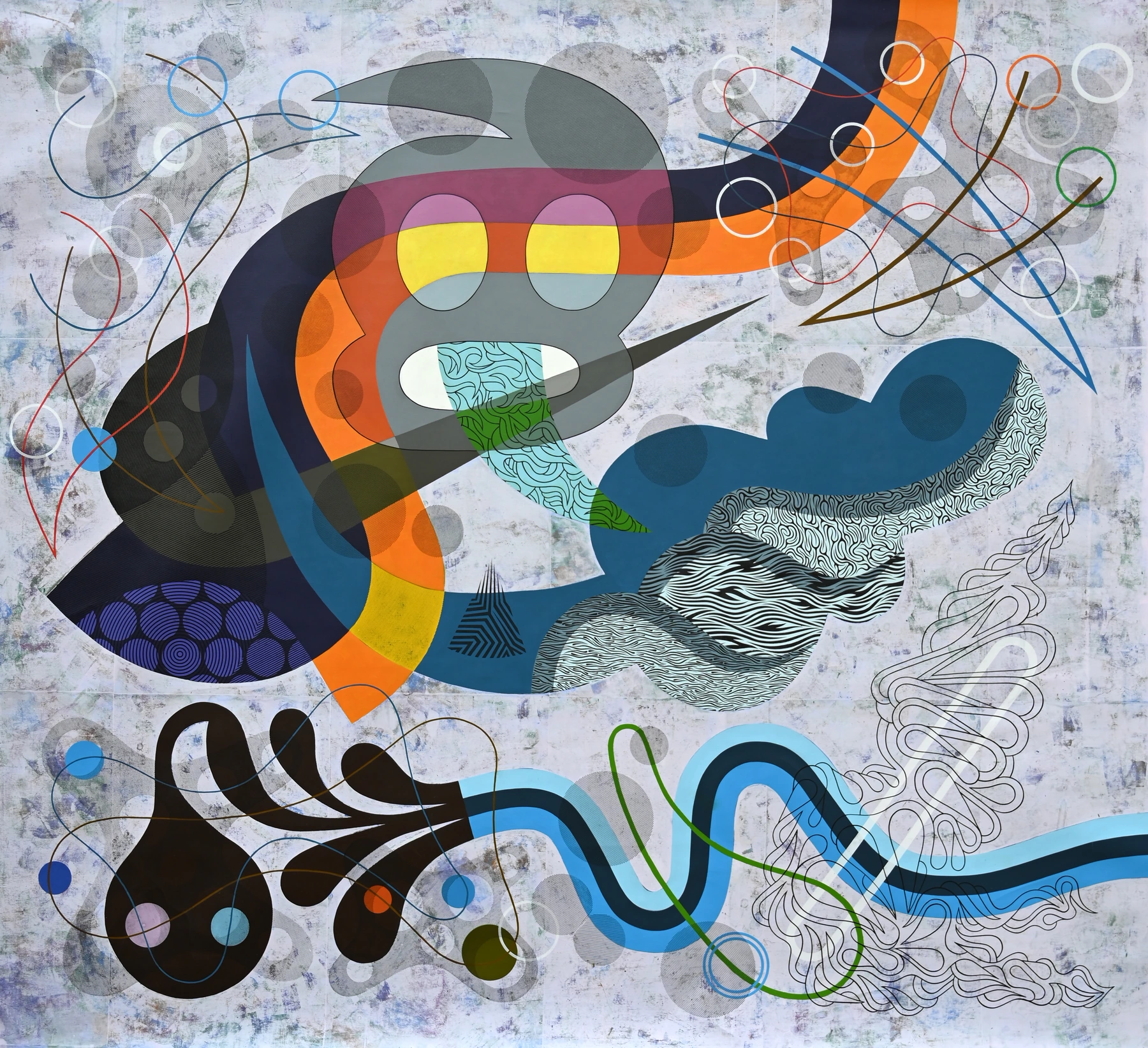 Zone Buzzer, 2025 — Acrylic on canvas