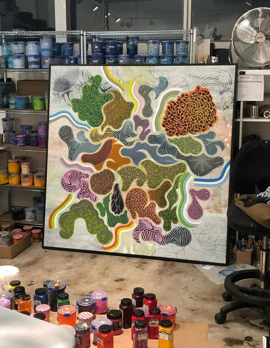 Boarderline — studio or installation view